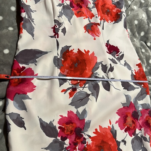 Sleeveless Mario Serrani floral dress size 10 - Picture 7 of 11